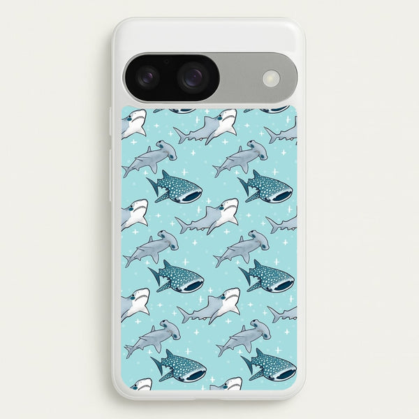 Shark Pattern  -  Phone Case for Google Pixel 9 / 9 Pro
