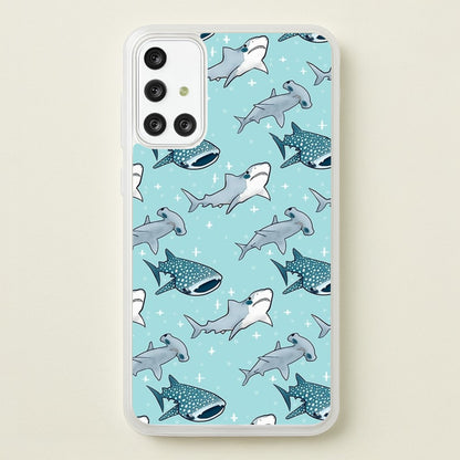 Shark Pattern  -  Phone Case for Galaxy A71