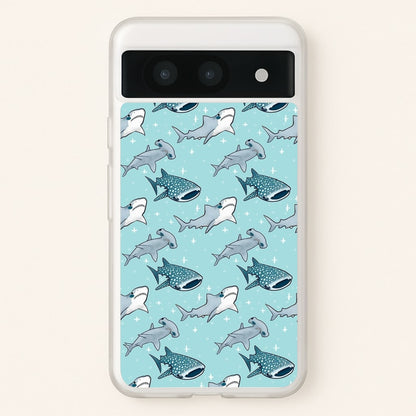 Shark Pattern  -  Phone Case for Google Pixel 8a