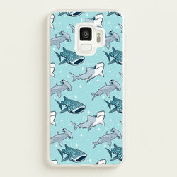 Shark Pattern  -  Phone Case for Galaxy S9