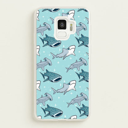 Shark Pattern  -  Phone Case for Galaxy S9