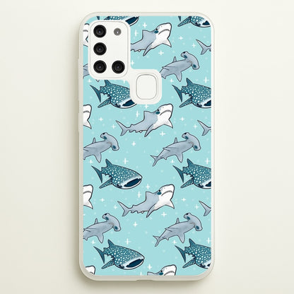 Shark Pattern  -  Phone Case for Galaxy A21s