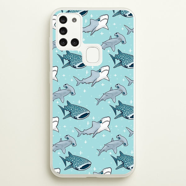 Shark Pattern  -  Phone Case for Galaxy A21s