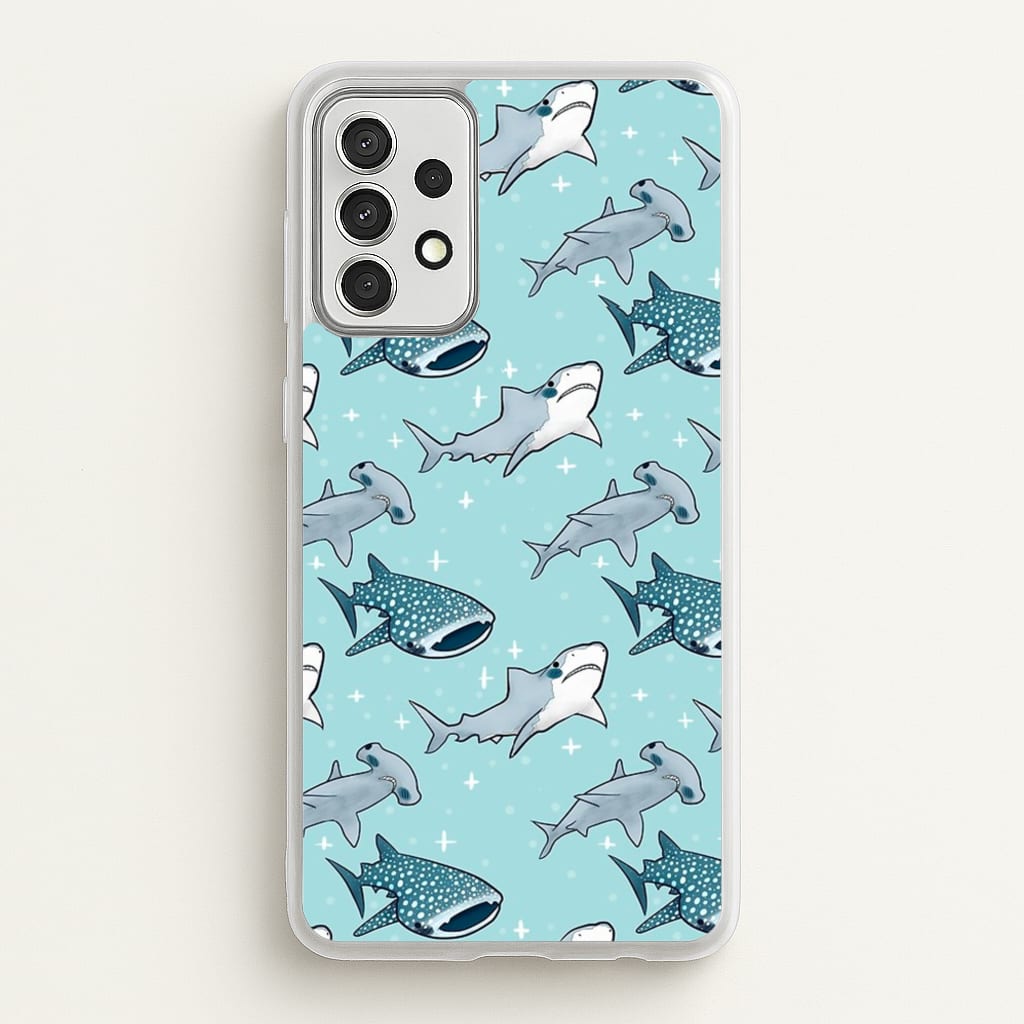 Shark Pattern  -  Phone Case for Galaxy A52 / A52s
