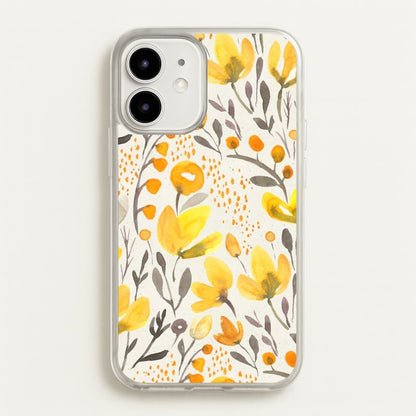 Yellow Field Floral  - Floral Phone Case for iPhone 12 Mini