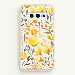 Yellow Field Floral  - Floral Phone Case for Galaxy S10e