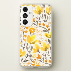 Yellow Field Floral  - Floral Phone Case for Galaxy A35