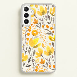 Yellow Field Floral  - Floral Phone Case for Galaxy A34