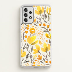 Yellow Field Floral  - Floral Phone Case for Galaxy A52 / A52s
