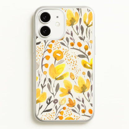 Yellow Field Floral  - Floral Phone Case for iPhone 11