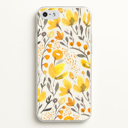 Yellow Field Floral  - Floral Phone Case for iPhone 5 / 5s / SE 2016