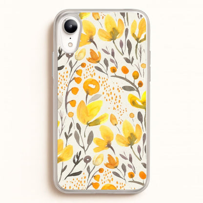 Yellow Field Floral  - Floral Phone Case for iPhone XR