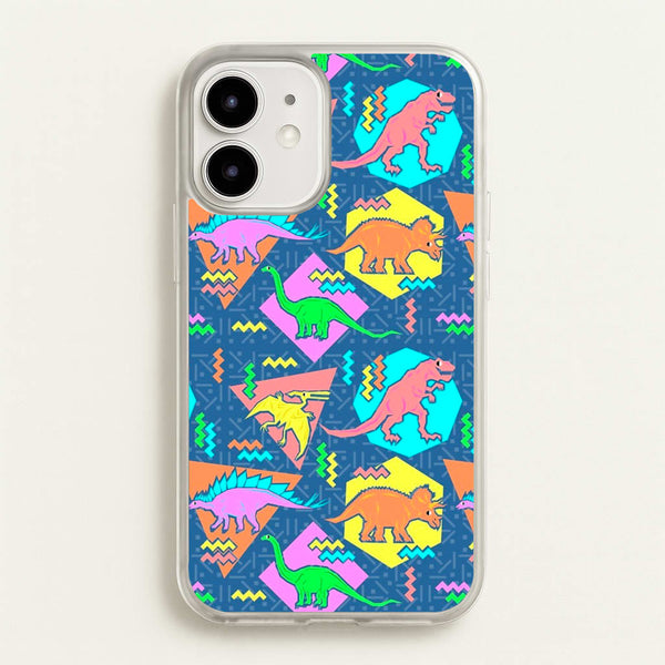 Nineties Dinosaurs Pattern  -  Phone Case for iPhone 12 Mini