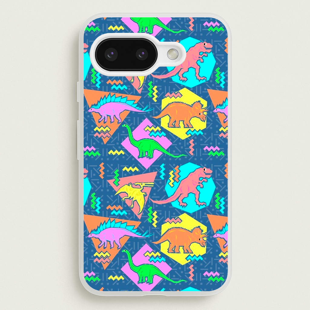 Nineties Dinosaurs Pattern  -  Phone Case for Google Pixel 9a
