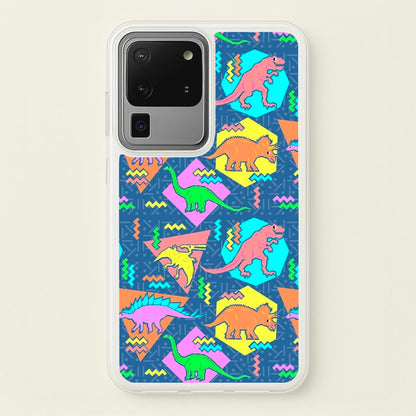 Nineties Dinosaurs Pattern  -  Phone Case for Galaxy S20 Ultra