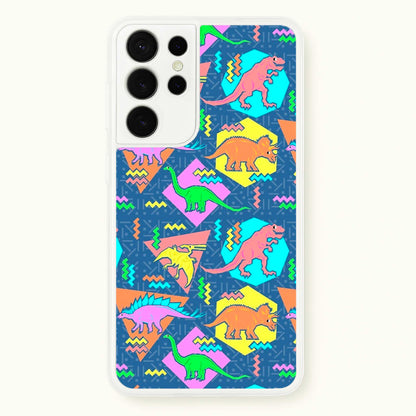 Nineties Dinosaurs Pattern  -  Phone Case for Galaxy S21 Ultra