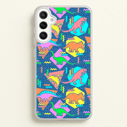 Nineties Dinosaurs Pattern  -  Phone Case for Galaxy A34