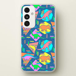 Nineties Dinosaurs Pattern  -  Phone Case for Galaxy A55