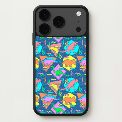 Nineties Dinosaurs Pattern Phone Case for iPhone 17 Pro