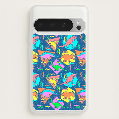Nineties Dinosaurs Pattern  -  Phone Case for Google Pixel 9 Pro XL
