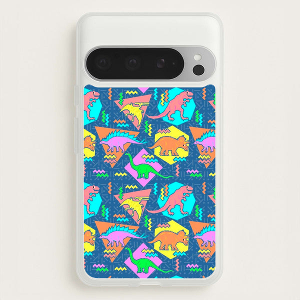 Nineties Dinosaurs Pattern  -  Phone Case for Google Pixel 9 Pro XL