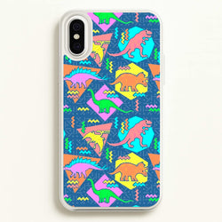 Nineties Dinosaurs Pattern  -  Phone Case for iPhone XS Max
