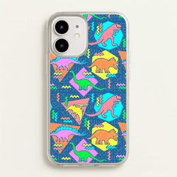Nineties Dinosaurs Pattern  -  Phone Case for iPhone 12 / 12 Pro