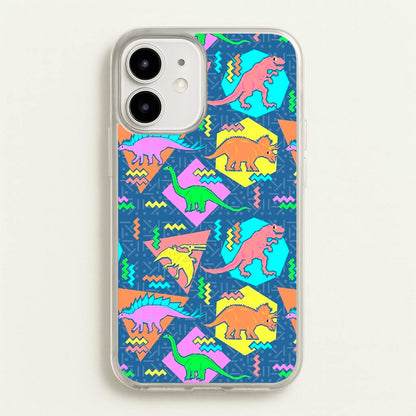 Nineties Dinosaurs Pattern  -  Phone Case for iPhone 12 / 12 Pro