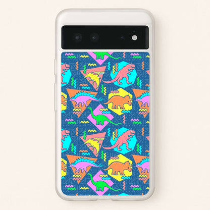 Nineties Dinosaurs Pattern  -  Phone Case for Google Pixel 6