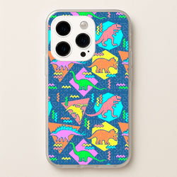 Nineties Dinosaurs Pattern  -  Phone Case for iPhone 15 Pro