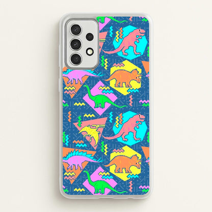 Nineties Dinosaurs Pattern  -  Phone Case for Galaxy A52 / A52s