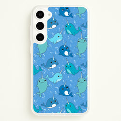 Narwhal Pattern  -  Phone Case for Galaxy S23 Plus