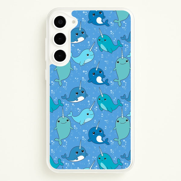Narwhal Pattern  -  Phone Case for Galaxy S23 Plus