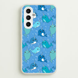 Narwhal Pattern  -  Phone Case for Galaxy A14