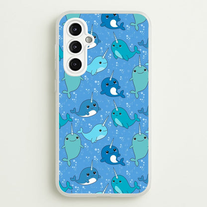 Narwhal Pattern  -  Phone Case for Galaxy A14