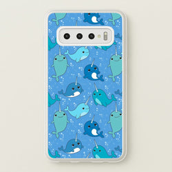 Narwhal Pattern  -  Phone Case for Galaxy S10