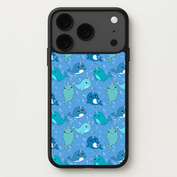 Narwhal Pattern Phone Case for iPhone 17 Pro Max