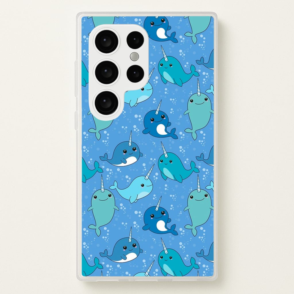 Narwhal Pattern  -  Phone Case for Galaxy S24 Ultra
