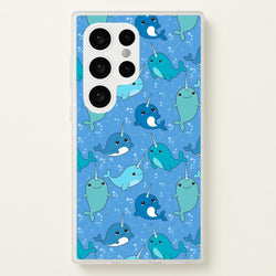 Narwhal Pattern  -  Phone Case for Galaxy S24 Ultra
