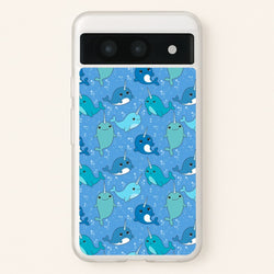 Narwhal Pattern  -  Phone Case for Google Pixel 8a