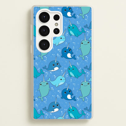 Narwhal Pattern  -  Phone Case for Galaxy S25 Ultra