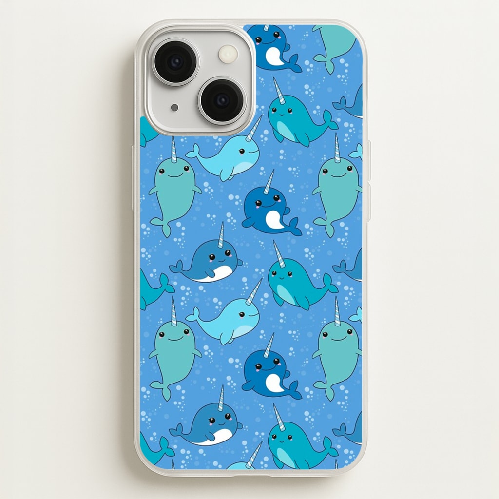 Narwhal Pattern  -  Phone Case for iPhone 13