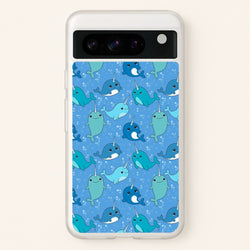 Narwhal Pattern  -  Phone Case for Google Pixel 8 Pro
