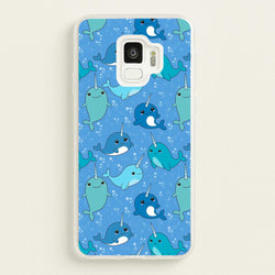 Narwhal Pattern  -  Phone Case for Galaxy S9