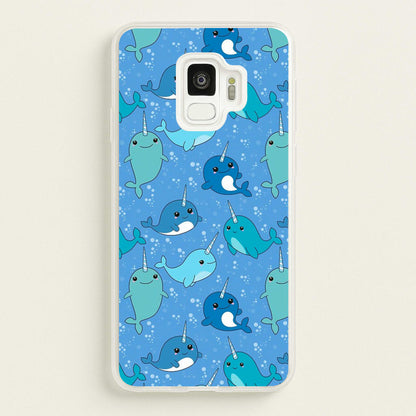 Narwhal Pattern  -  Phone Case for Galaxy S9