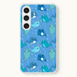 Narwhal Pattern  -  Phone Case for Galaxy S24FE