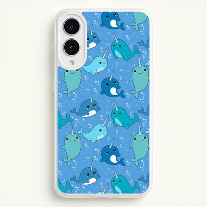 Narwhal Pattern  -  Phone Case for Galaxy S25 Edge