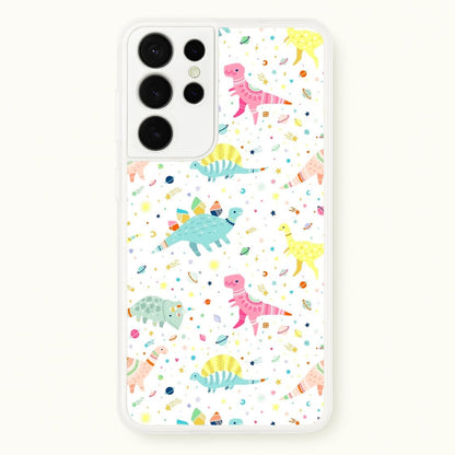 Dinosaur Pattern  -  Phone Case for Galaxy S21 Ultra