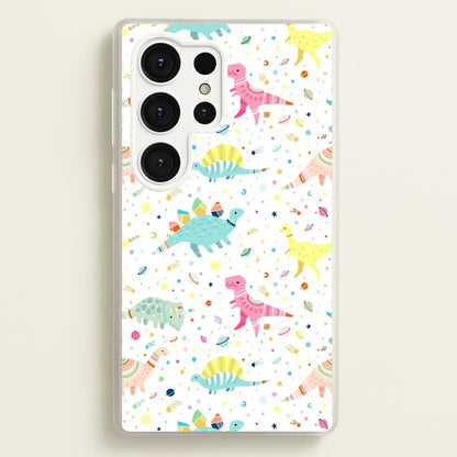 Dinosaur Pattern  -  Phone Case for Galaxy S25 Ultra