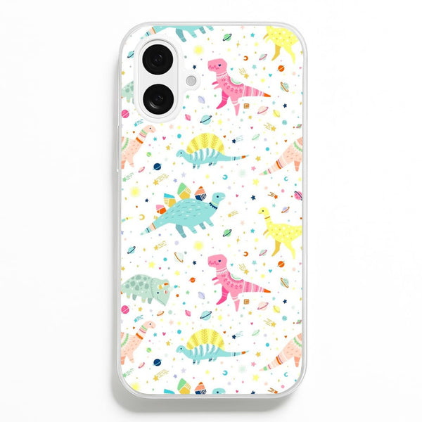 Dinosaur Pattern  -  Phone Case for iPhone 16 Plus